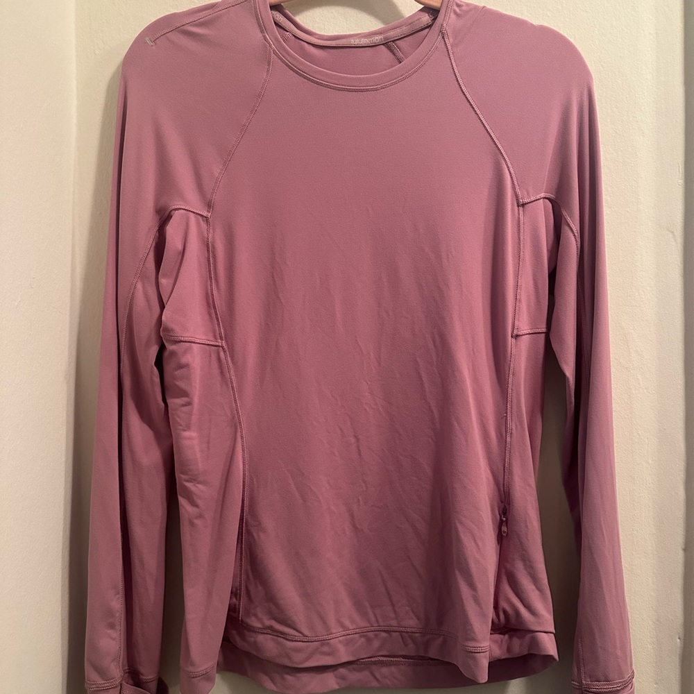 Lululemon It’s Rulu Pull Over Pink Taupe Size 10